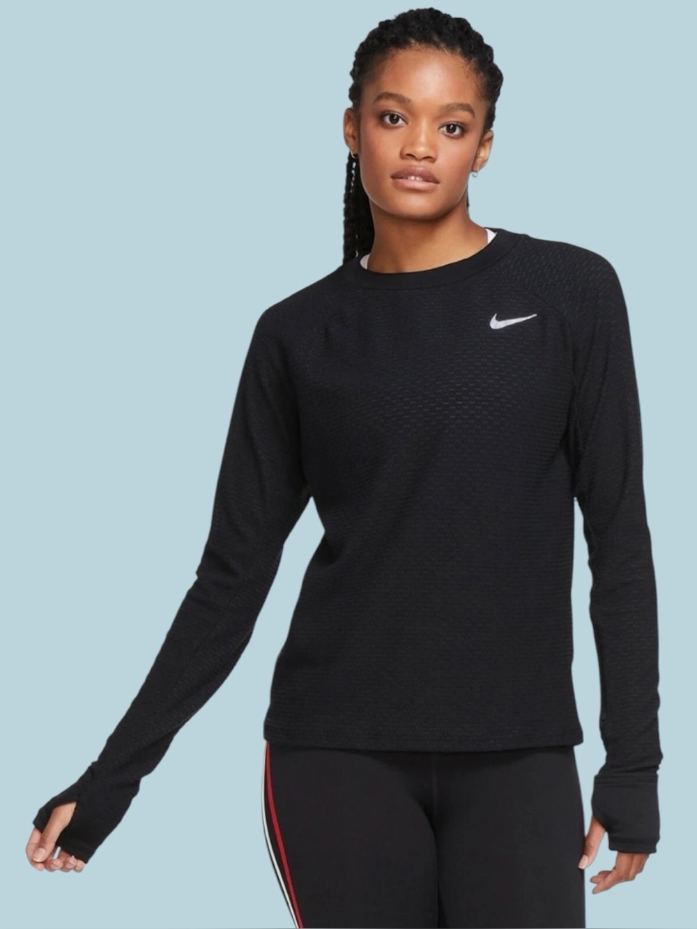 Nike Dri-FIT Sphere Thermal Running Top Black Women's Large